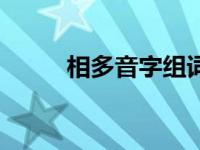 相多音字组词组（相多音字组词）