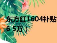 东方红1604补贴完价格（东方红1304补贴完6 5万）