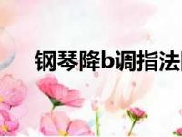 钢琴降b调指法图（钢琴降b调怎么弹）