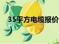 35平方电缆报价多少一米（35平方电缆报价）