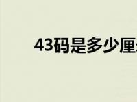 43码是多少厘米（44码是多少厘米）