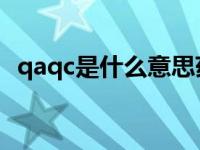 qaqc是什么意思药厂（qa qc是什么意思）