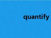 quantify with（quantify）