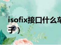 isofix接口什么车才有（isofix接口是什么样子）