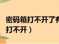 密码箱打不开了有什么办法可以打开（密码箱打不开）