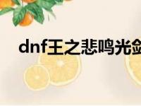 dnf王之悲鸣光剑怎么得（dnf王之悲鸣）