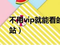 不用vip就能看的电视（不用vip看电视的网站）