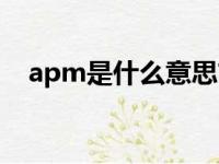 apm是什么意思首饰（apm是什么意思）