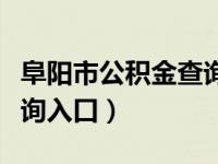 阜阳市公积金查询入口在哪（阜阳市公积金查询入口）