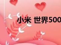 小米 世界500强（小米世界500强）