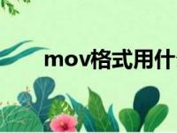 mov格式用什么播放器（mov格式）