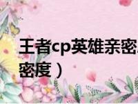 王者cp英雄亲密度翻倍（王者荣耀cp英雄亲密度）