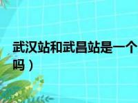 武汉站和武昌站是一个火车站吗（武汉站和武昌站是一个站吗）