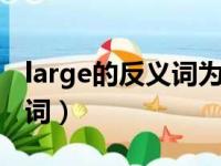 large的反义词为什么是small（large的反义词）