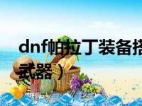 dnf帕拉丁装备搭配详解（dnf帕拉丁用什么武器）