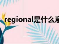 regional是什么意思（region是什么意思）