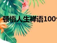 顿悟人生禅语100句（关于放下执念的禅语）