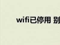 wifi已停用 别人正常（wifi已停用）