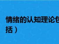 情绪的认知理论包括哪些（情绪的认知理论包括）