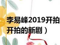 李易峰2019开拍的新剧有哪些（李易峰2019开拍的新剧）