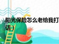 阳光保险怎么老给我打电话号码（阳光保险怎么老给我打电话）