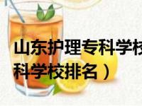 山东护理专科学校排名和分数线（山东护理专科学校排名）