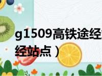 g1509高铁途经站点查询（g1204次列车途经站点）