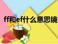 ff和ef什么意思镜头区别（ff和ef什么意思）