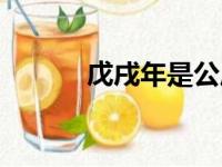 戊戌年是公历哪一年（戊戌年）