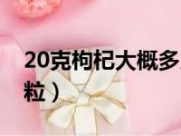 20克枸杞大概多少粒呢（20克枸杞大概多少粒）