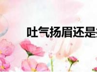 吐气扬眉还是扬眉吐气（吐气扬眉）