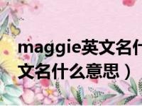 maggie英文名什么意思怎么读（maggie英文名什么意思）