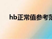 hb正常值参考范围是多少（hb正常值）