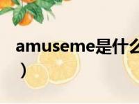 amuseme是什么意思（amused是什么意思）