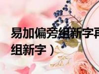 易加偏旁组新字再组词(至少三个)（易加偏旁组新字）