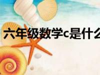 六年级数学c是什么意思（数学c是什么意思）