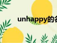 unhappy的名词（happy的名词）