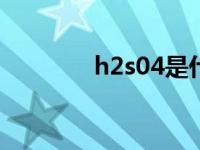 h2s04是什么化学名（h2s）