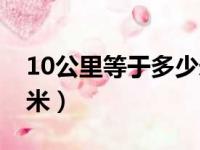 10公里等于多少米多少步（10公里等于多少米）