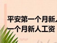 平安第一个月新人工资什么时候发?（平安第一个月新人工资）