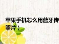 苹果手机怎么用蓝牙传照片给安卓（苹果手机怎么用蓝牙传照片）