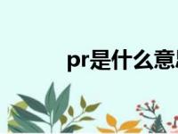 pr是什么意思（prprpr啥意思）