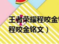 王者荣耀程咬金铭文用26攻速吗（王者荣耀程咬金铭文）