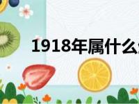 1918年属什么生肖（1918年属什么）