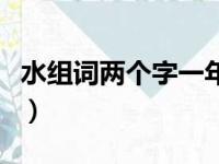 水组词两个字一年级上册语文（水组词两个字）