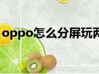 oppo怎么分屏玩两个光遇（oppo怎么分屏）