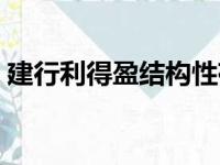 建行利得盈结构性存款保本吗（建行利得盈）