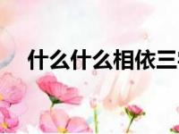 什么什么相依三字成语（什么什么相依）