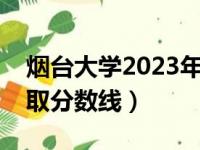 烟台大学2023年各专业录取分数线（专业录取分数线）