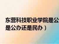 东营科技职业学院是公办还是民办大学（东营科技职业学院是公办还是民办）